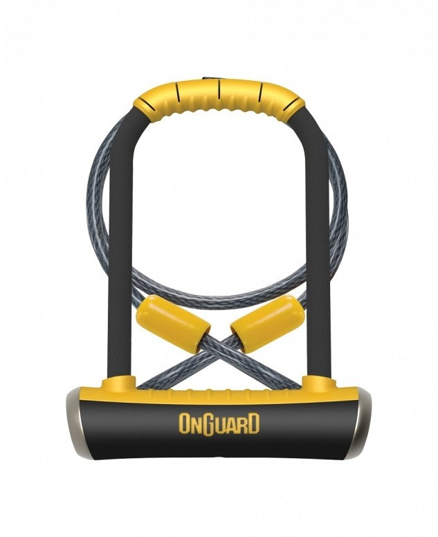 OnGuard Pitbull DT Shackle U-Lock Plus Cable - Diamond Sold Secure Rating